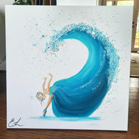 Custom Dancer Paintings on Canvas w/Glass Embellishments