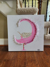 Custom Dancer Paintings on Canvas w/Glass Embellishments