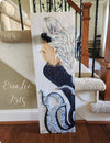 Assorted Mermaid Paintings on Wood w/Glass Embellishments