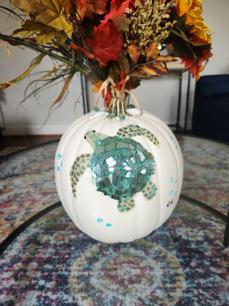 Coastal Inspired Reusable Pumpkins