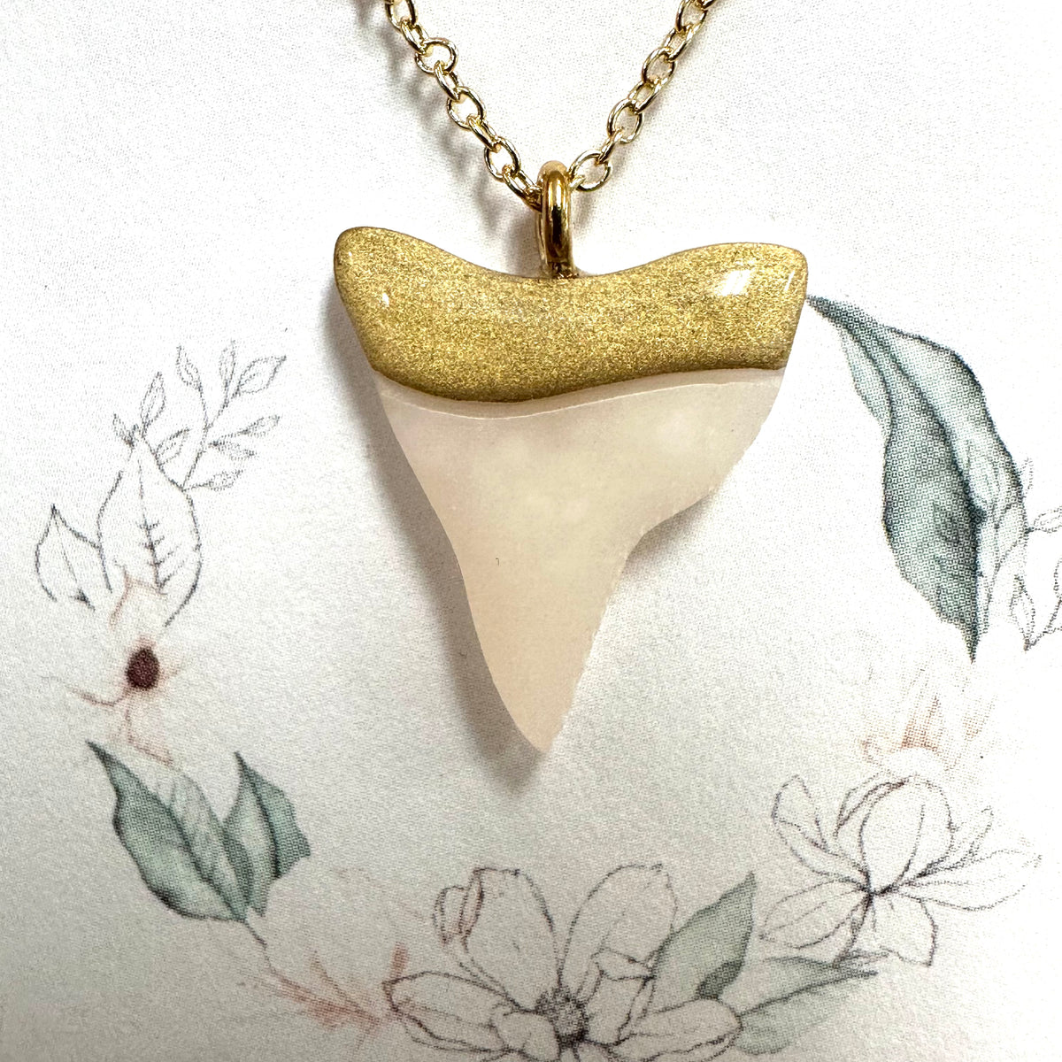 Shark Tooth Polymer Clay Necklaces