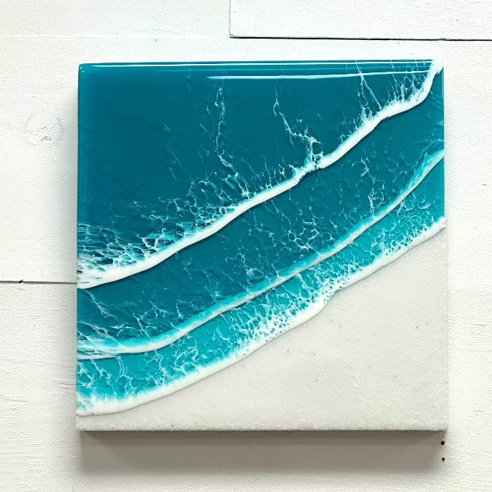 Beach Inspired Resin Art Sunshine & Sweet Pea's Costal Decor