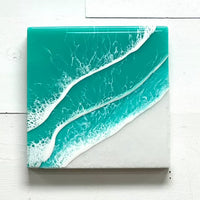 Beach Inspired Resin Art Sunshine & Sweet Pea's Costal Decor