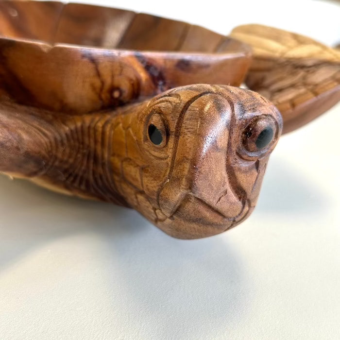 Wooden Sea Turtle Bowl w/Beach Inspired Resin Sunshine & Sweet Pea's Costal Decor