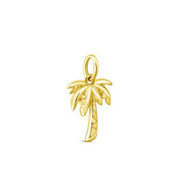 Collectible Travel Treasures™ Palm Tree 14k Gold Vermeil Charm - Sunshine & Sweet Pea's Coastal Decor