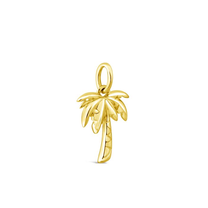 Collectible Travel Treasures™ Palm Tree 14k Gold Vermeil Charm - Sunshine & Sweet Pea's Coastal Decor