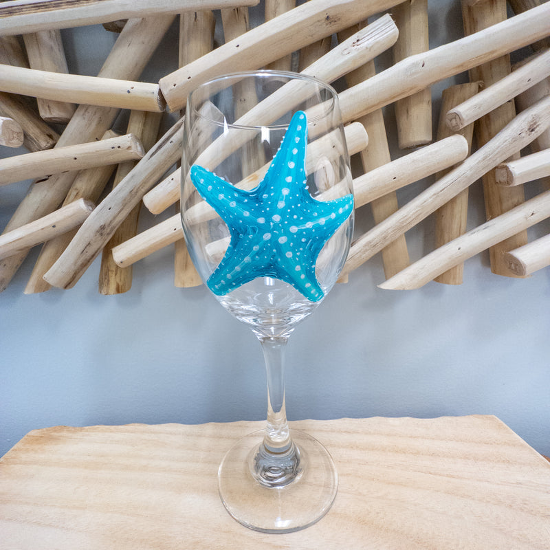 Starfish Stemmed Wine Glass