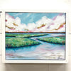 Marsh Sunset Original Painting Sunshine & Sweet Pea's Costal Decor