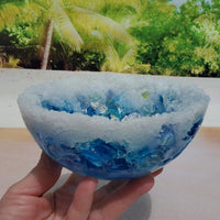 Small Bowl with Caribbean Blend Sea Glass