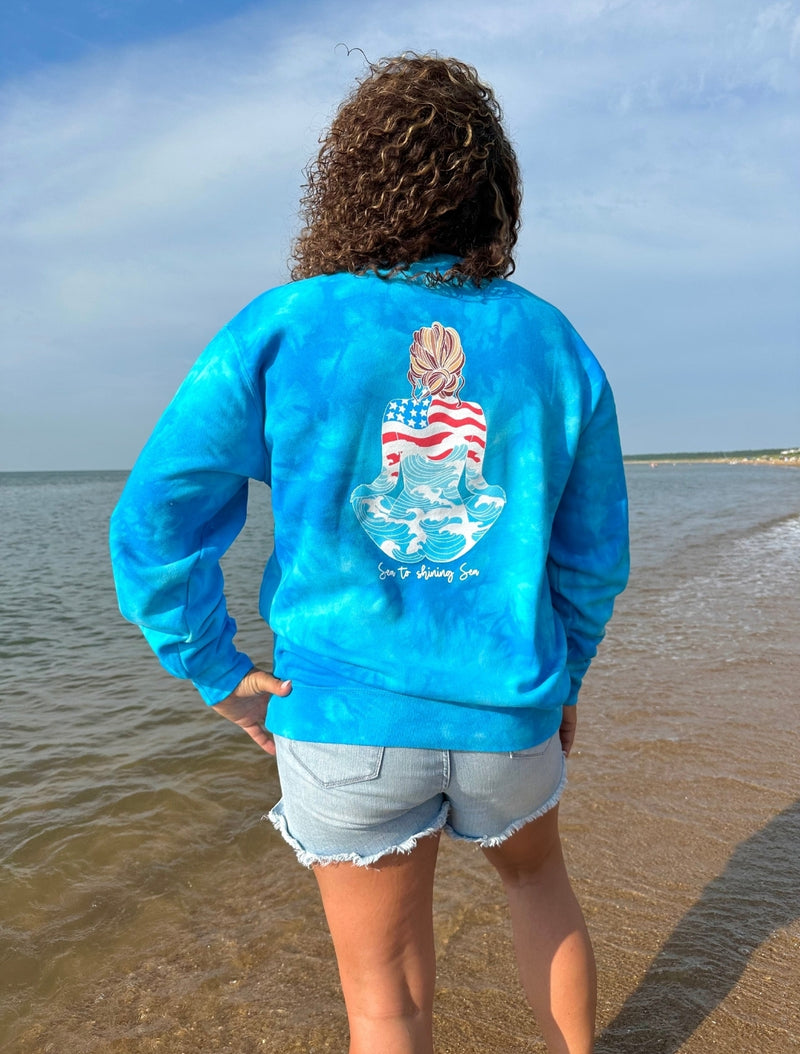 Oceana Bella Sea To Shining Sea Crew Neck Sweatshirt – Sunshine