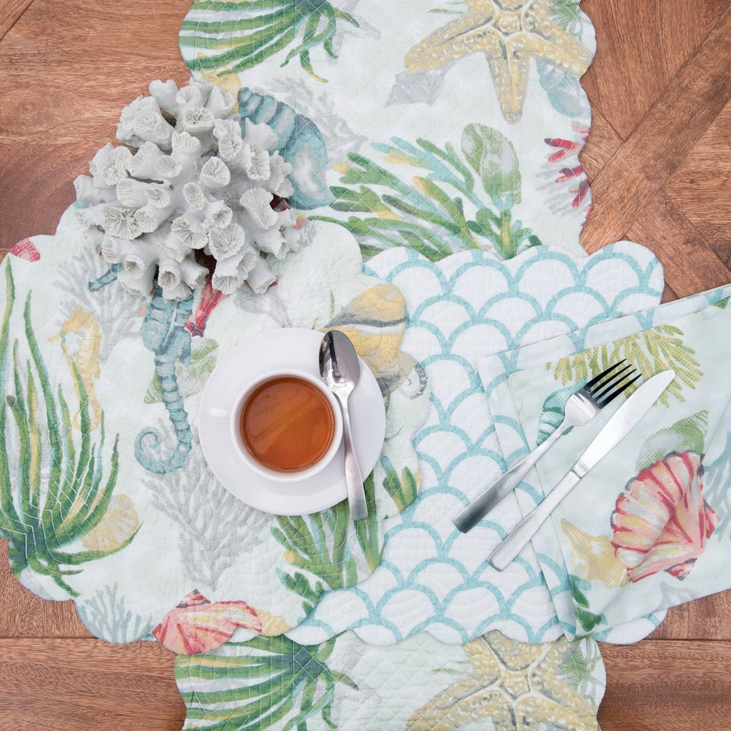Shellwood Sound Table Linens – Sunshine & Sweet Pea's Coastal Décor