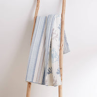 Assorted Quilted Reversible Coastal Throw Blankets