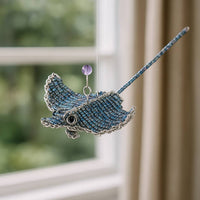 Assorted Beaded Manta Ray Christmas Ornament