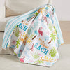 Assorted Quilted Reversible Coastal Throw Blankets