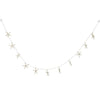 Eleven White Finger Starfish Garland 72"