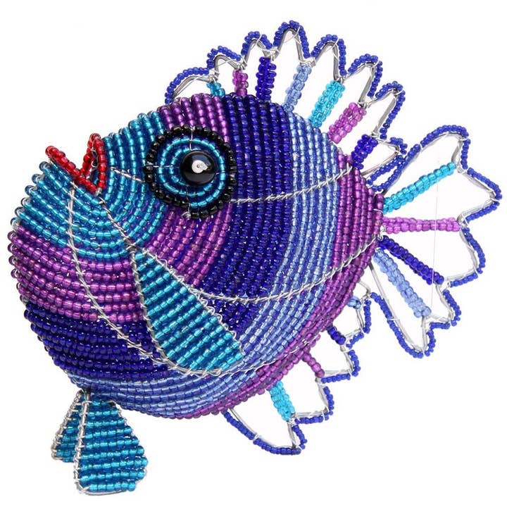 Umbre Beaded Fish Christmas Ornament (assorted)