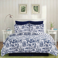 Reef Shores Blue Coastal Quilt Set- Assorted Sizes
