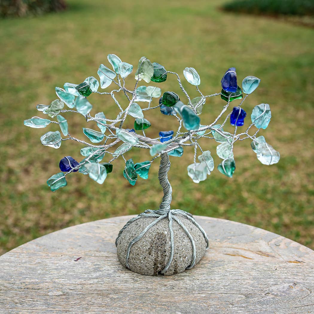 Sea Glass Tree Of Life Sculpture