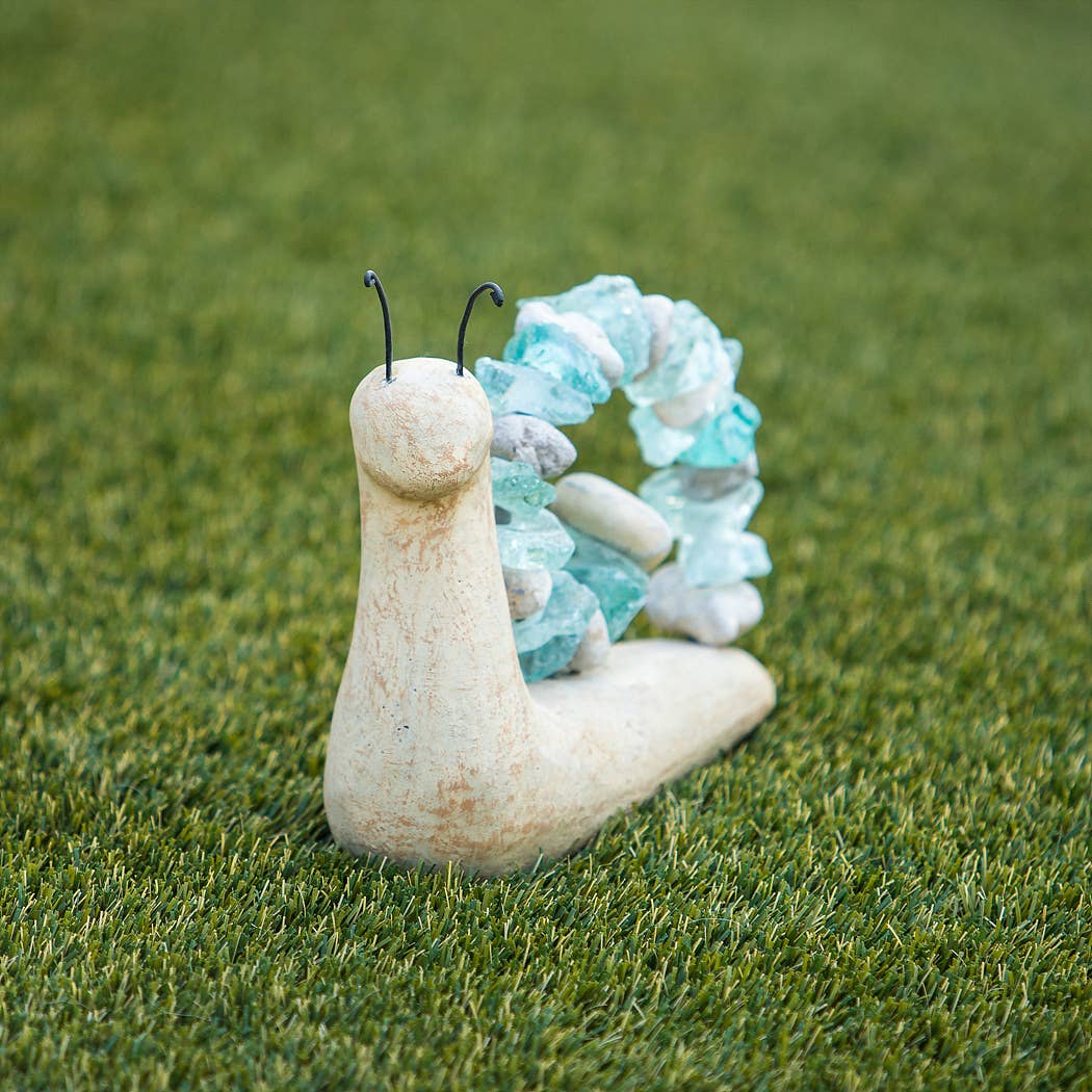 Glass & Stone Garden Snails