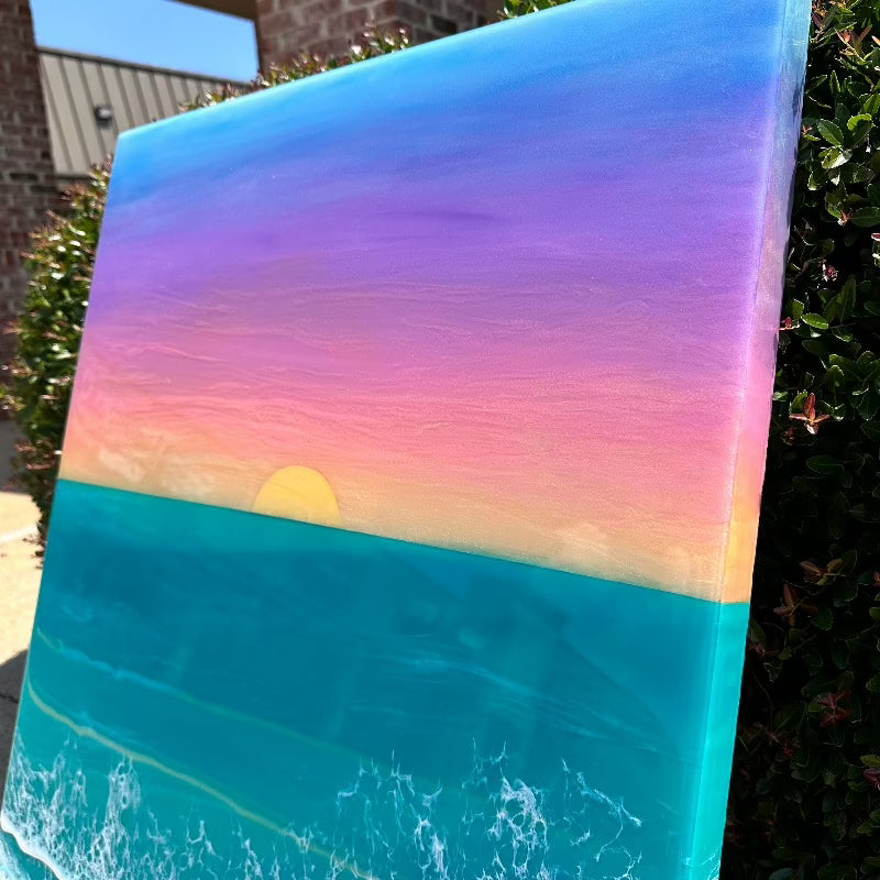 Sunset Resin Wall Art