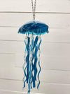 Assorted 11"-12" Glass Jellyfish Dark Teal & Green - Sunshine & Sweet Pea's Coastal Decor