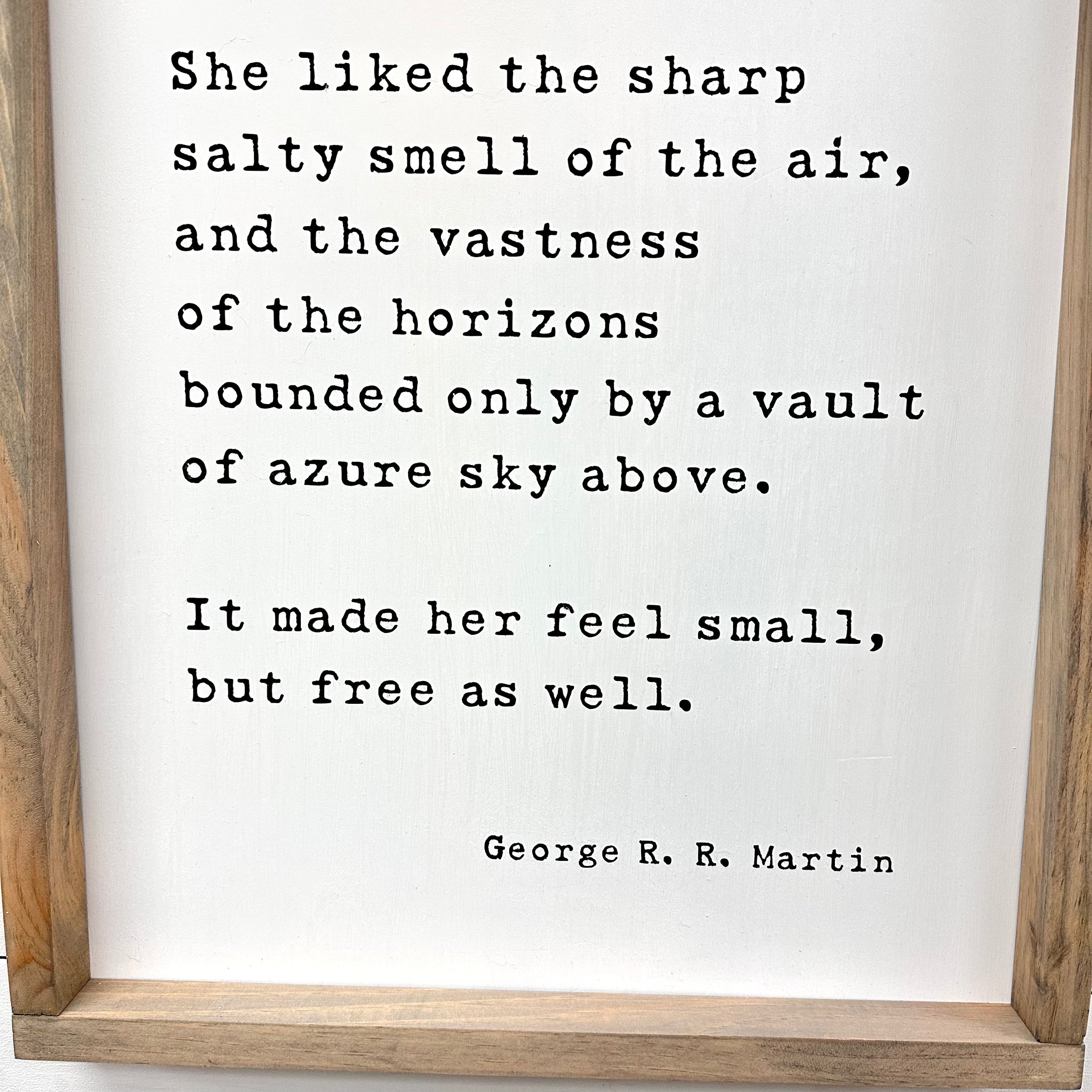 "She Loved The Sea" Wooden Sign