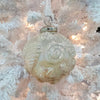 Assorted Glass Embossed Shell Ornament Sunshine & Sweet Peas Coastal Decor