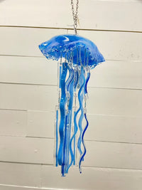 Assorted 11"-12" Glass Jellyfish Blue - Sunshine & Sweet Pea's Coastal Decor