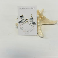 Seagull Polymer Clay Earrings - Sunshine & Sweet Pea's Coastal Decor