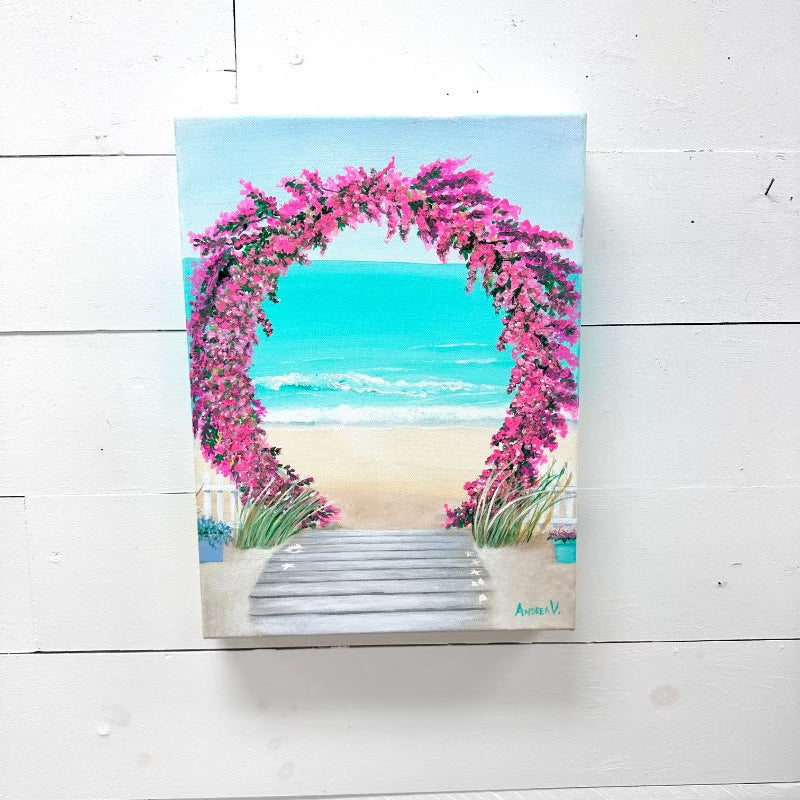 Flower Trellis On The Beach - Sunshine & Sweet Pea's Coastal Decor