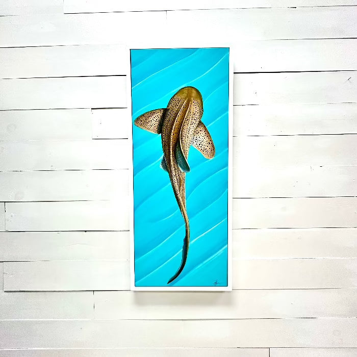 Framed Leopard Shark Painting - Sunshine & Sweet Pea's Coastal Decor