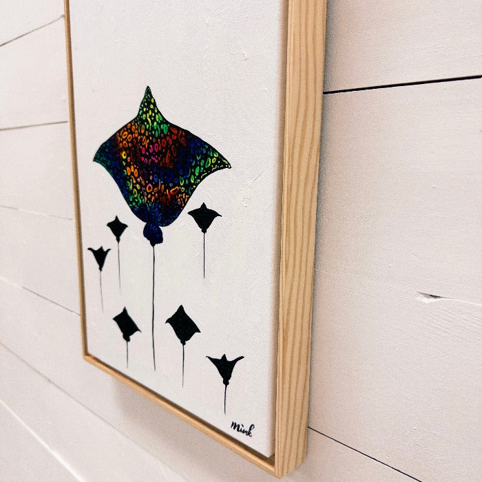 "Going Places" Eagle Ray Painting