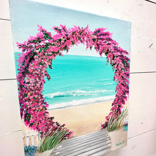 Flower Trellis Painting