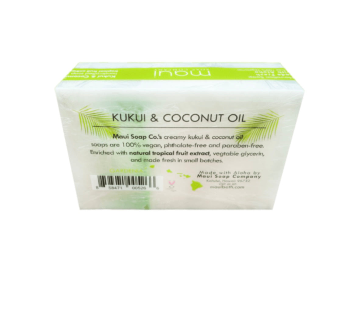 Gardenia Bar Soap w/ Kukui & Coconut Oil