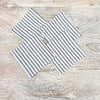 Fabric Drink Coaster Sets White w/Blue Stipes - Sunshine & Sweet Pea's Coastal Decor