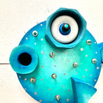 Funky Wooden Puffer Fish