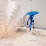 Small Blue Glass Jellyfish