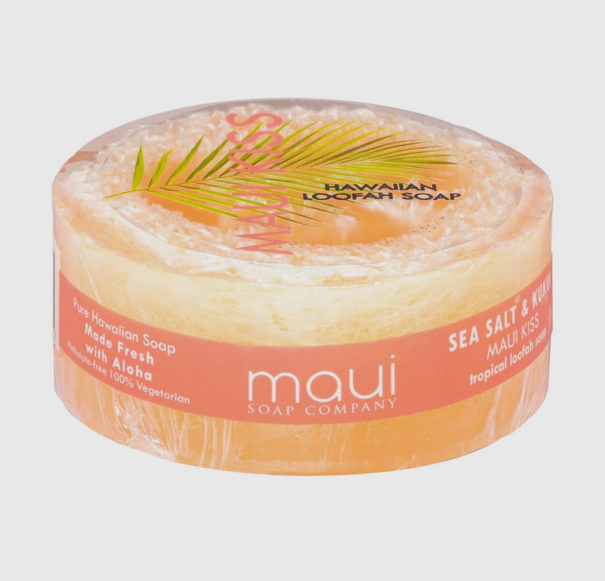 Maui Kiss Loofah Soap w/Sea Salt & Kukui Oil