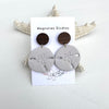 Sand Dollar Dangle Polymer Clay Earrings Brown & Tan - Sunshine  & Sweet Pea's Coastal Decor