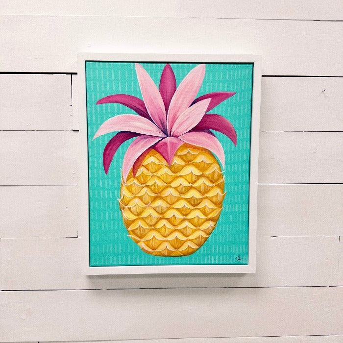 Pineapple Original Painting - Sunshine & Sweet Pea's Coastal Decor