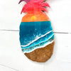 Sunset Custom Resin Pineapple Commission - Sunshine & Sweet Pea's Coastal Decor
