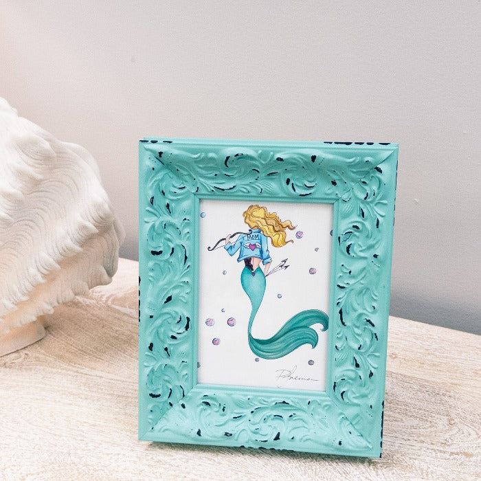 Mermaid Mom Framed Print - Sunshine & Sweet Pea's Coastal Decor