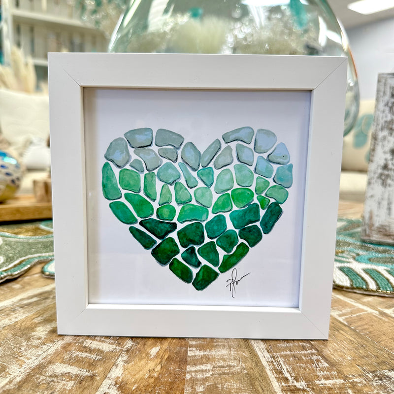 Watercolor Seaglass Print