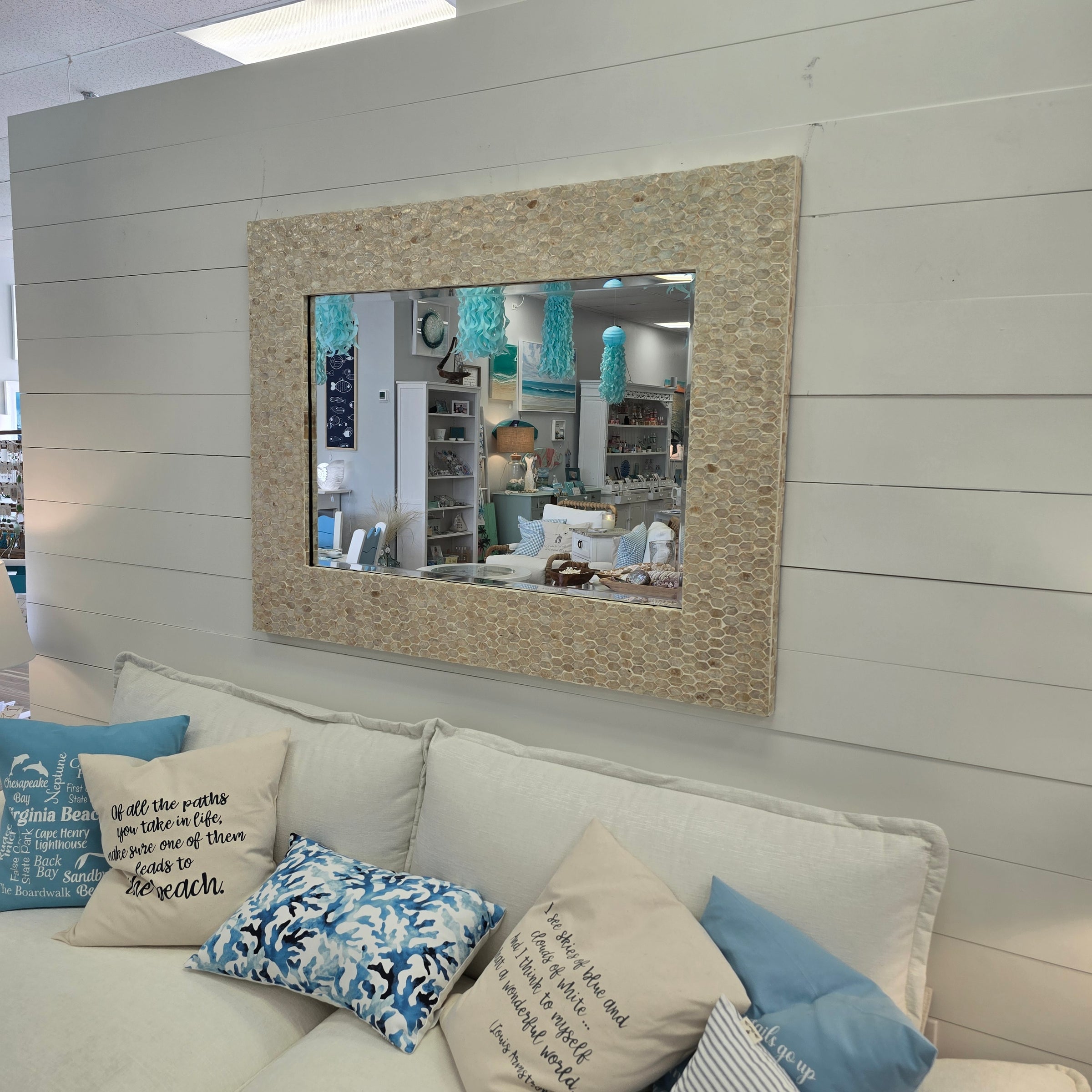 Shell Inlay Mirror