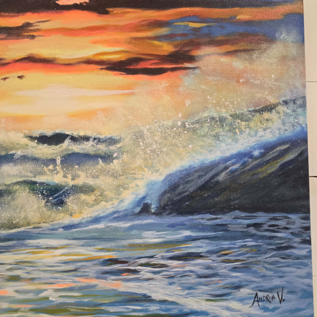 Summer sunset on the Ocean