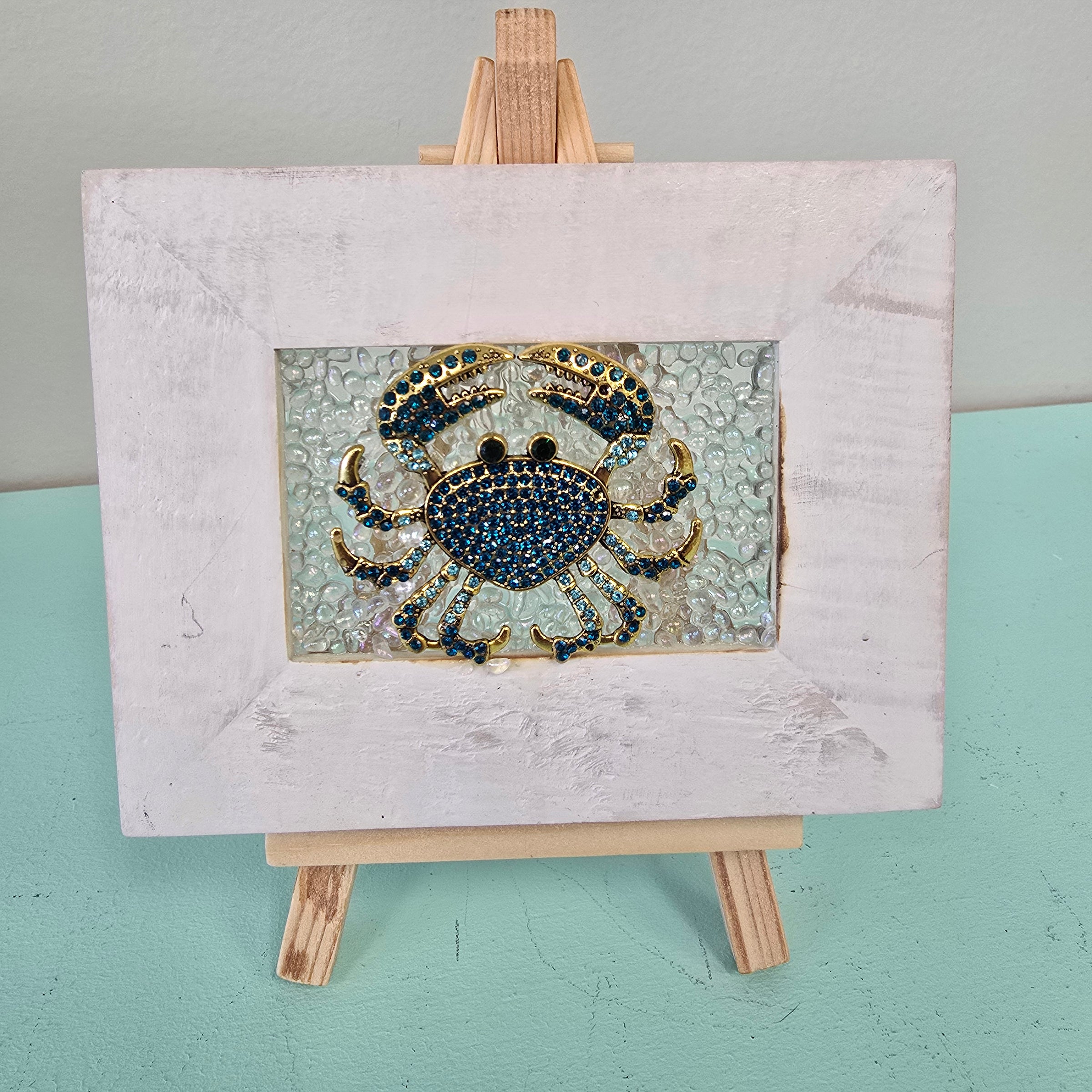 Assorted Mini Framed Resin Art w/ Wooden Easel