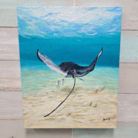 Spotted Eagle Ray on Canvas Sunshine & Sweet Peas Costal decor