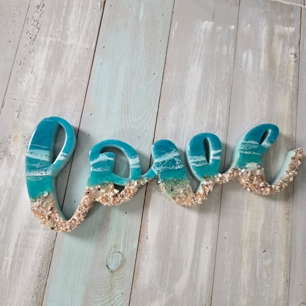 Love Beach Inspired Word Art