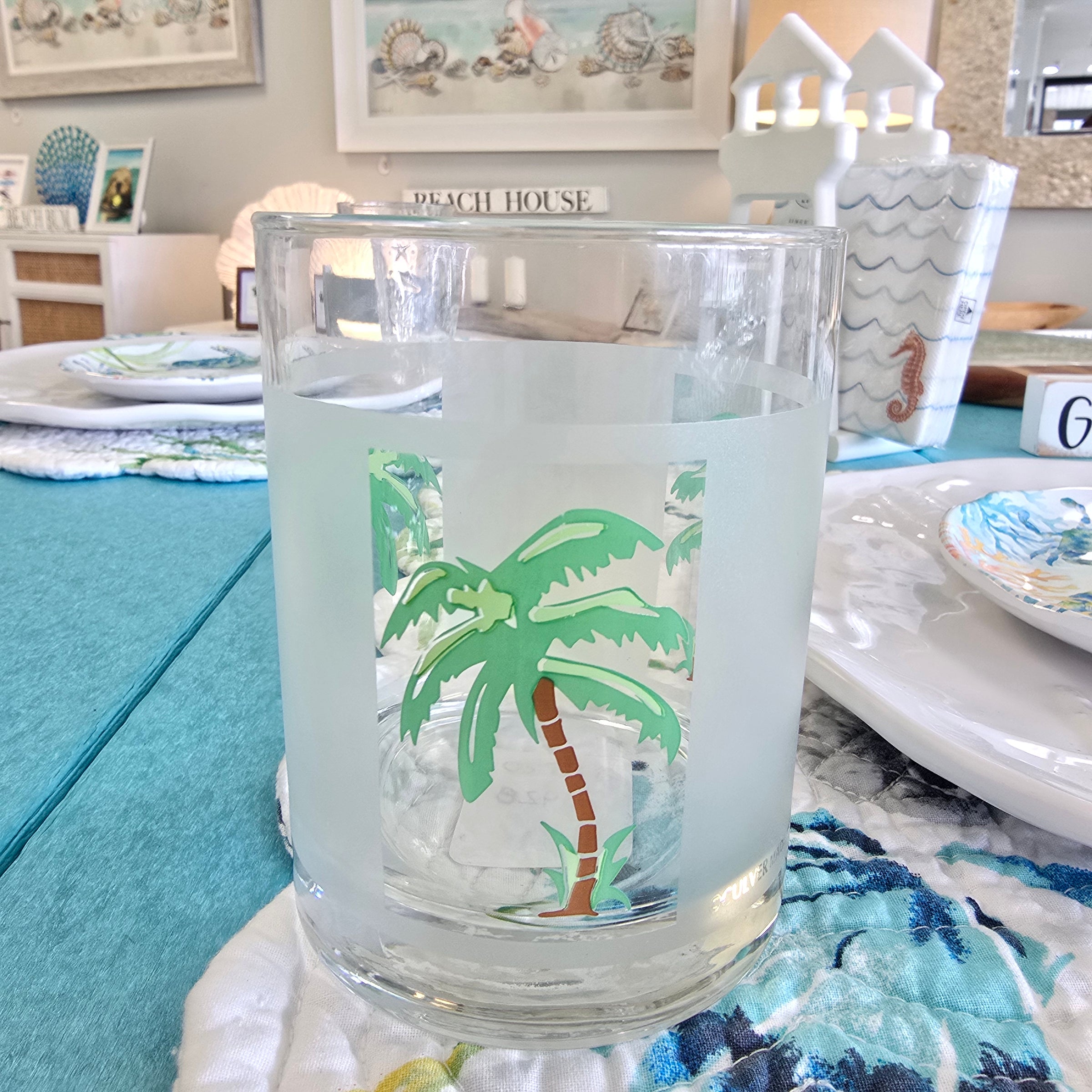 Palm Tree Rocks Glasses