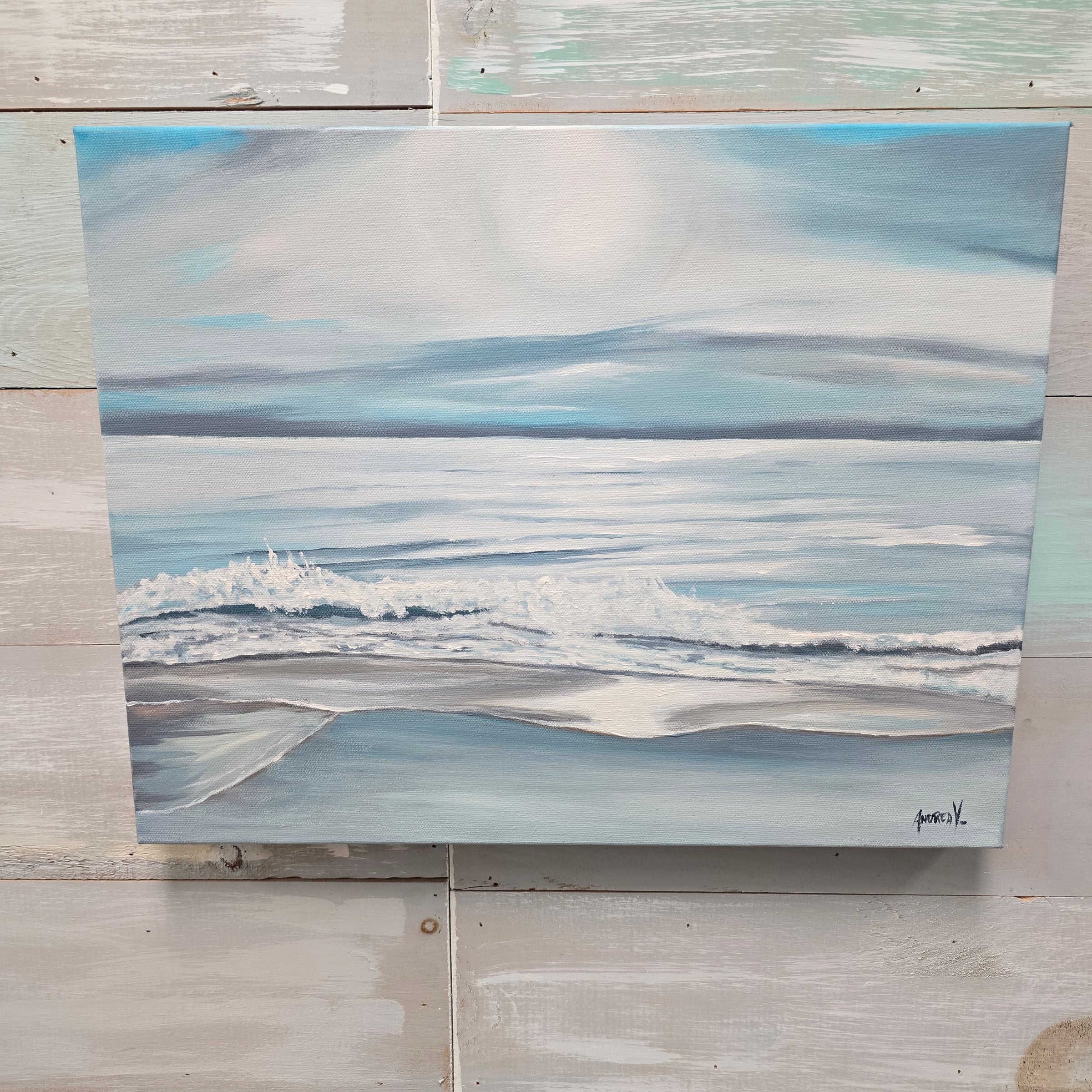 Hazy Beach/Seascape Original Painting